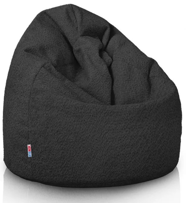 Sedací vak Bag Sako L Boucle Farba: Čierny