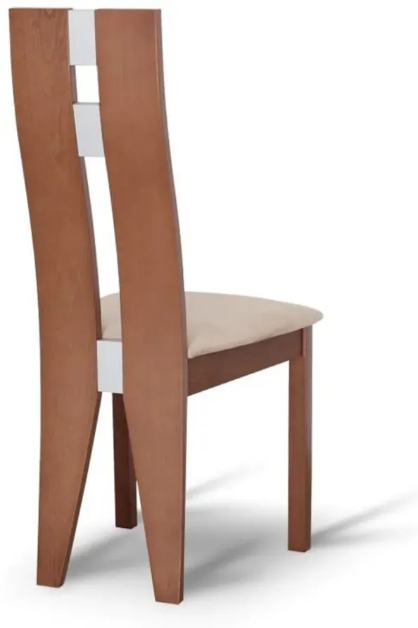 Drevená stolička, čerešňa/látka béžová, BONA NEW