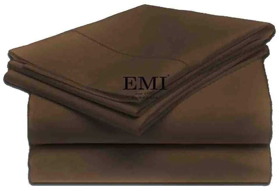 Plachta posteľná hnedá pevná EMI: Pevná plachta 140x220