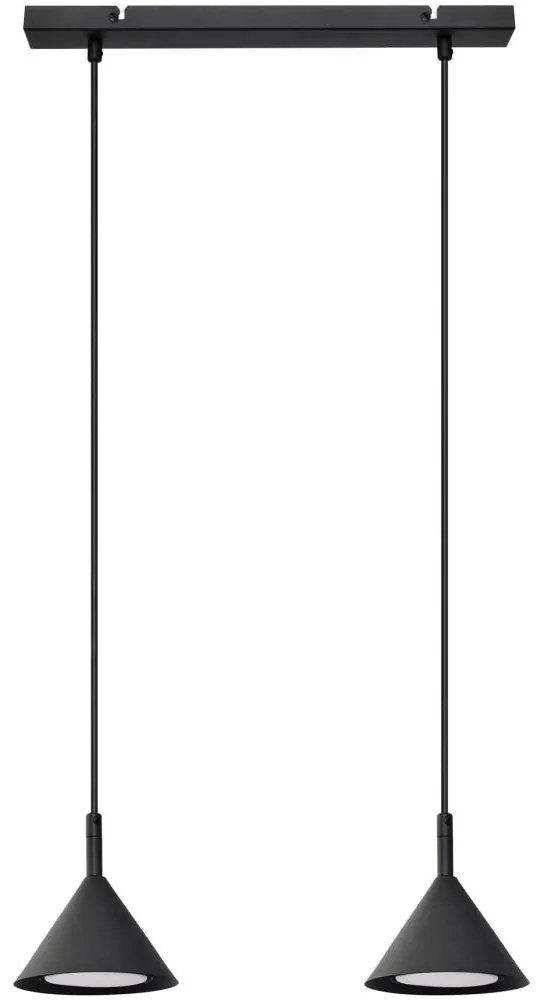 Luster na lanku ETNA 2xGX53/15W/230V čierna