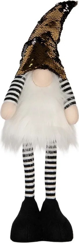 Vianočná dekorácia svietiaci škriatok s bodkovanou čiapkou Gnome LED - 8*12*56 cm