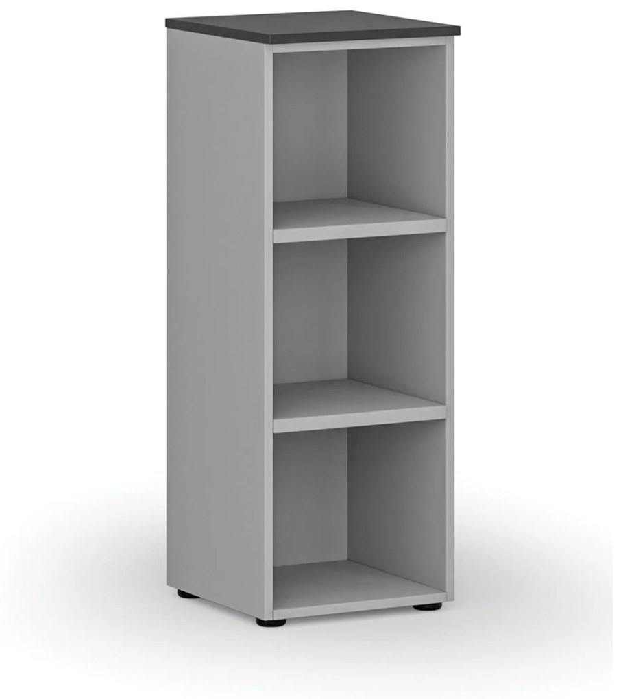 Kancelársky regál PRIMO GRAY, 1087 x 400 x 420 mm, sivá/grafit