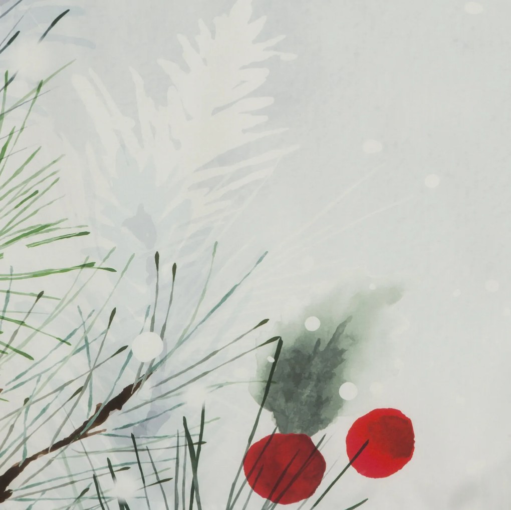 VIANOČNÉ OBLIEČKY Z MIKROVLÁKNA ROBIN 140X200 CM, 1 KS 70X80 CM VZOROVANÉ