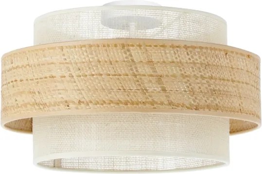 Stropné svietidlo BOHO 1xE27/60W/230V priemer 40 cm juta/krémová