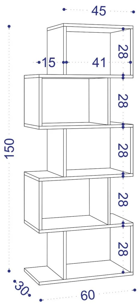 Kalune Design Knižnica Meric orech