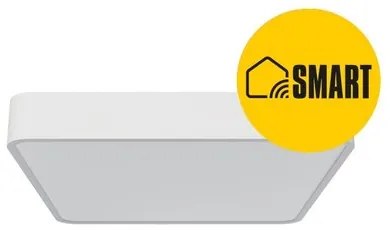 Panlux Prisadené LED svietidlo Verona Square Smart biela, 28,3 x 28,3 cm, IP54