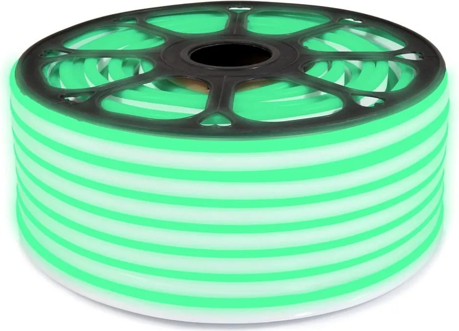 ECOLIGHT LED pásik NEON - 230V - 1m - 8W/m - IP68 - vodotesný - zelená