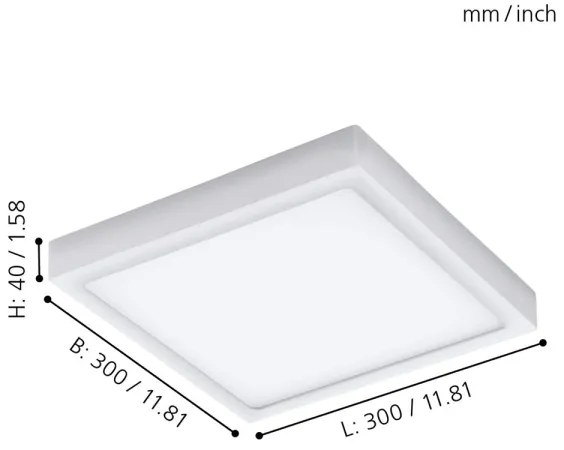 Eglo 98172 - LED Stmievateľné vonkajšie svietidlo ARGOLIS-C LED/22W/230V BT IP44