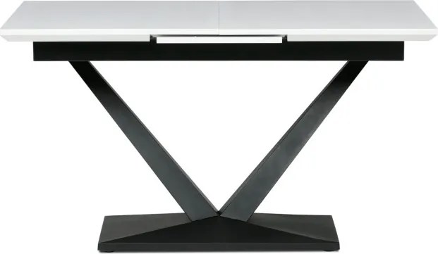 Jedálenský rozkladací stôl HT-W1630 biely / čierny