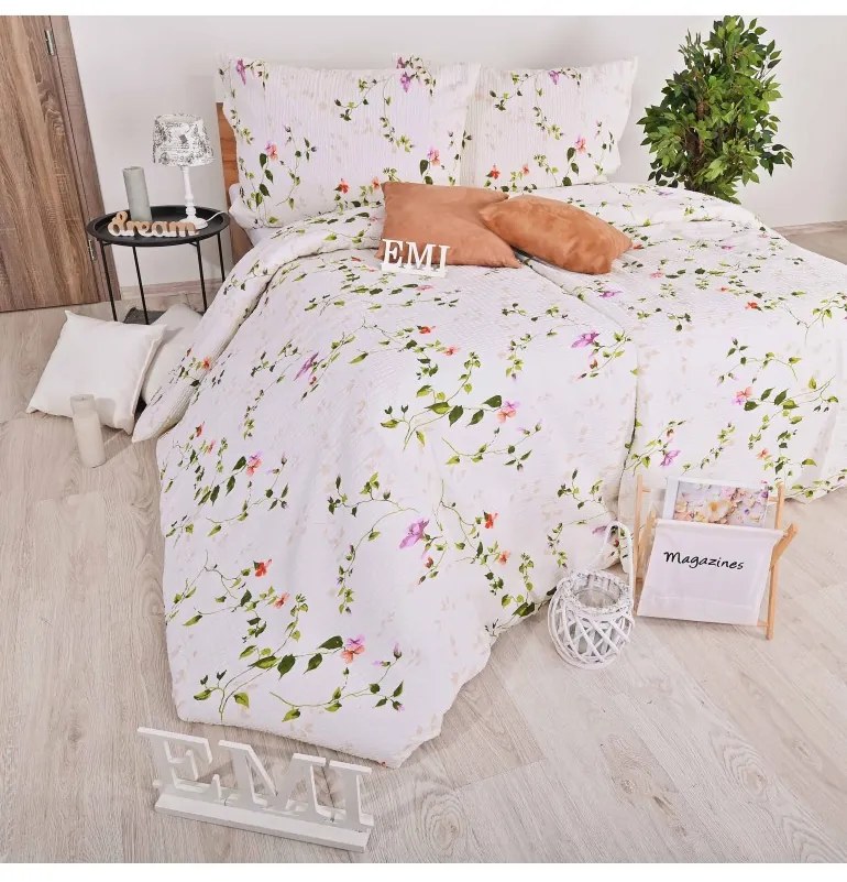 Obliečky krepové Ester EMI, Štandardný set jednolôžko obsahuje 1x 140x200 + 1x 70x90