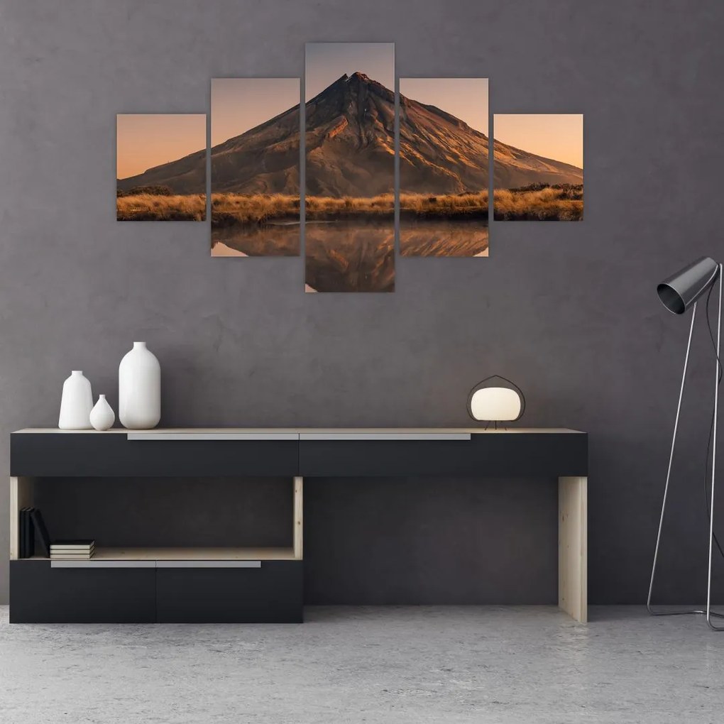 Obraz odrazu hory Taranaki, Nový Zéland (125x70 cm), 40 ďalších rozmerov