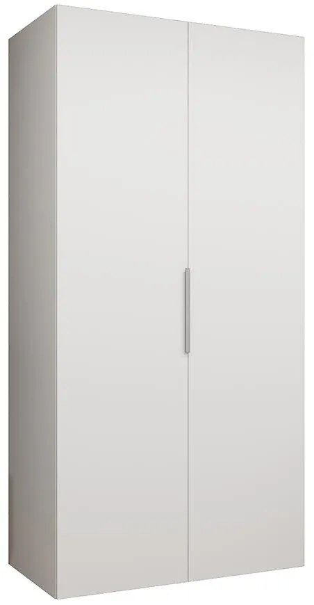 Skriňa Marbella I 100 biela/strieborný