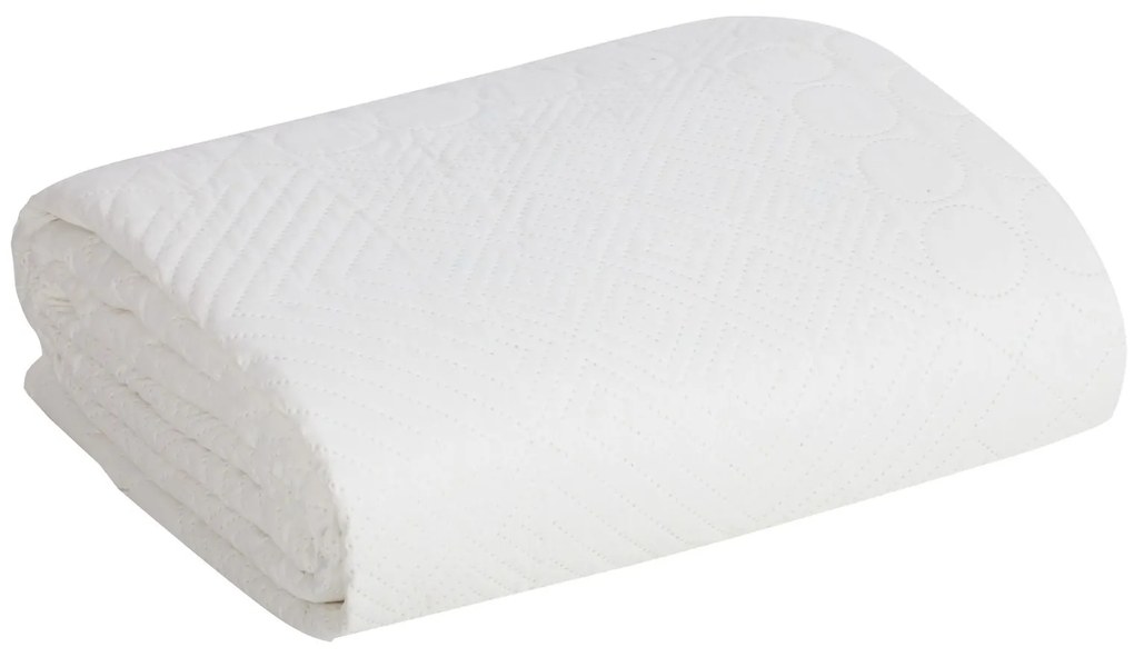 Prehoz na posteľ D91 BONI 5 220X240 cm, biela