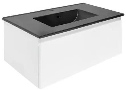 Kúpeľňová skrinka s umývadlom SAT B-WAY 79x30x45 cm biely lesk BWAY80WU4B