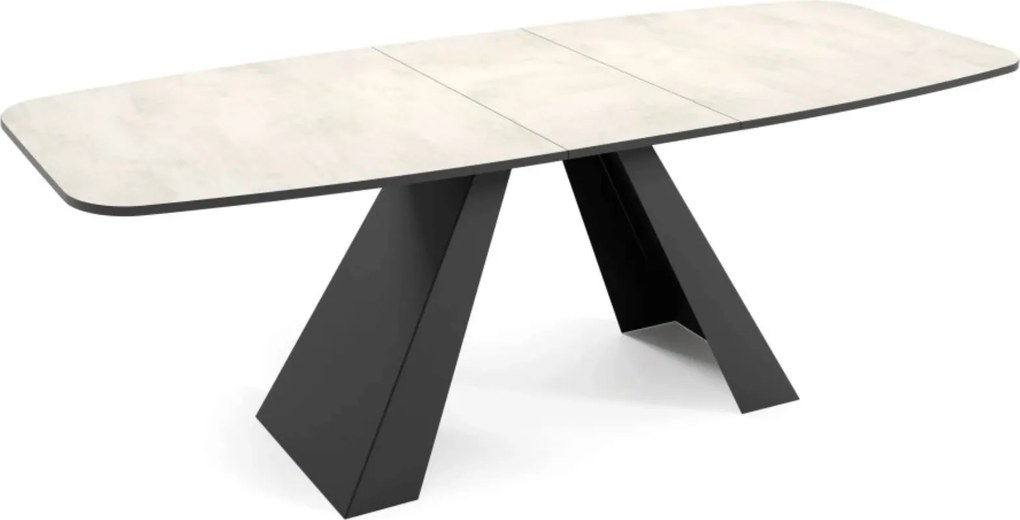 Dizajnový rozkladací jedálenský stôl TYRON Rozmer stola: veľkosť-160cm