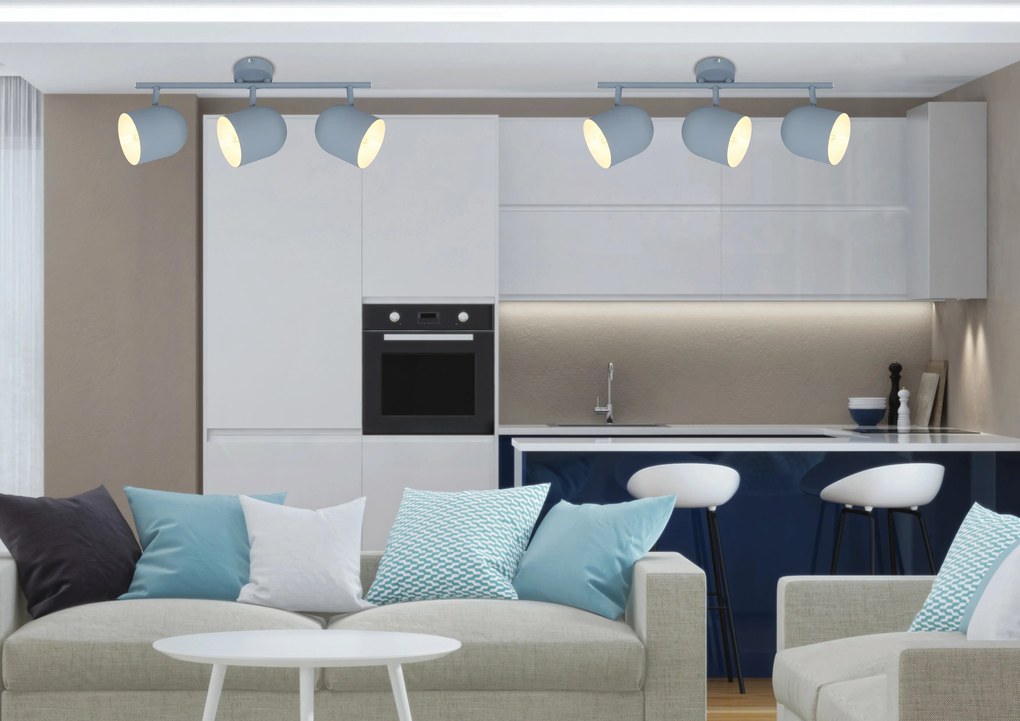 Candellux Sivé stropné svietidlo Azuro pre žiarovku 3x E27 93-63229