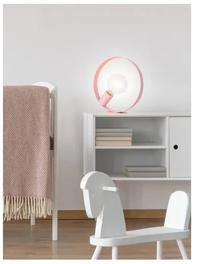 Stolná lampa NEXO 1xE27/40W/230V ružová
