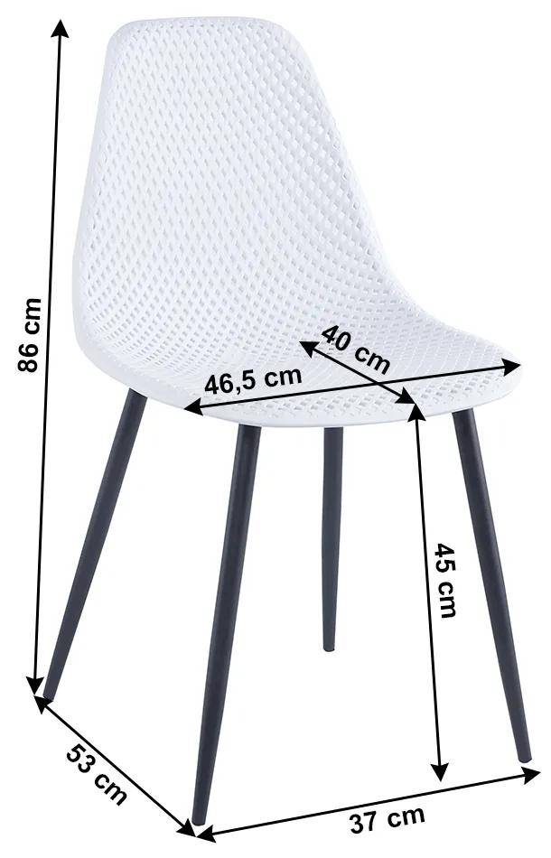 Kondela Jedálenská stolička, biela, TEGRA TYP 2