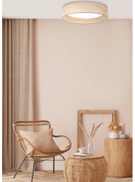 Duolla - LED Stropné svietidlo ROLLER LED/24W/230V pr. 45 cm ratan