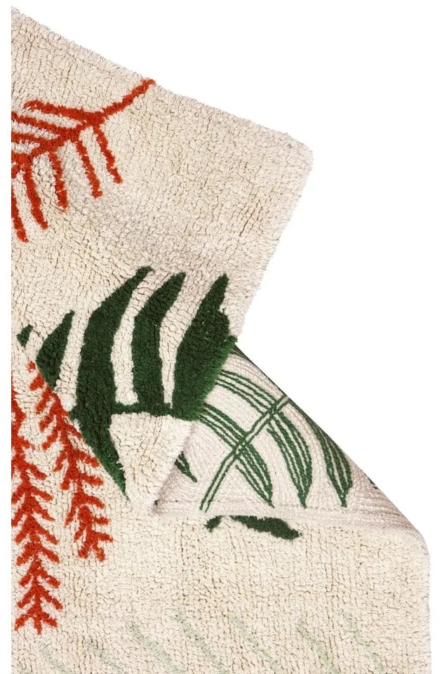 Prateľný ručne tkaný bavlnený detský koberec 170x240 cm Botanic Plants – Lorena Canals