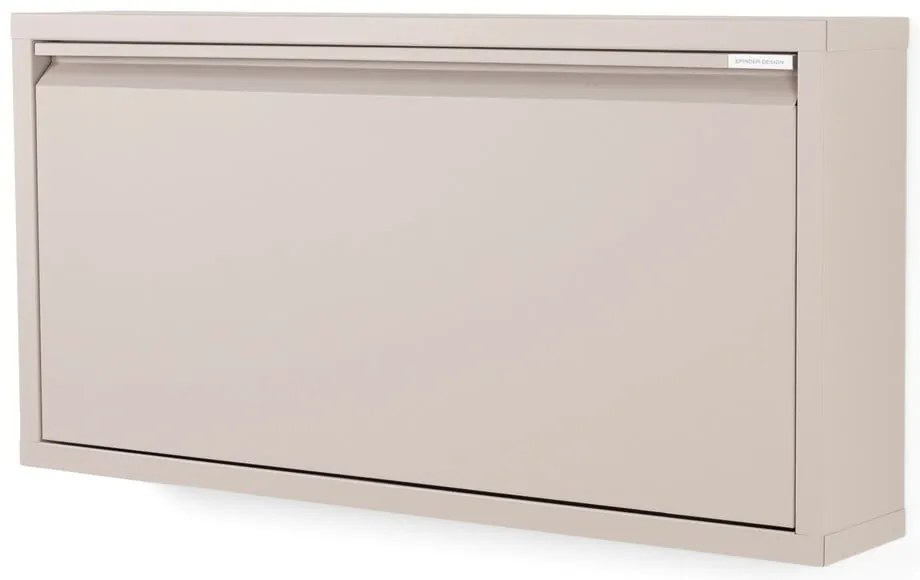 Taupe kovová výklopná skrinka na topánky 75x37,5x12,5 cm Billy – Spinder Design