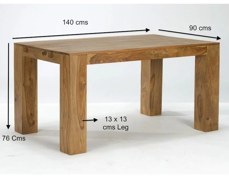 furniture-nabytek.cz - Kuchynský stôl z masívneho palisandru 140x90