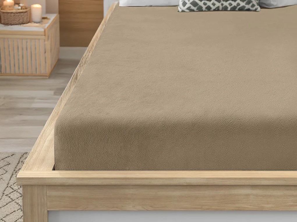 Plachta mikroplyš SOFT 90x200 cm hnedé