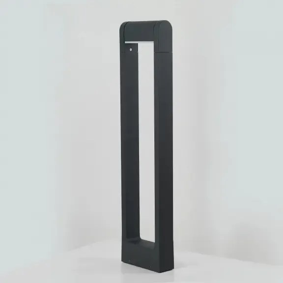 Vonkajšia stojaca lampa Frame sivá