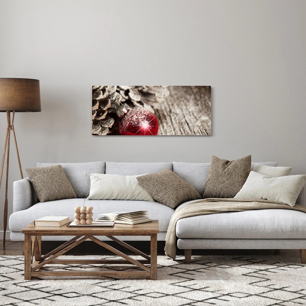 Obraz - Vianočné ozdoby (120x50 cm)