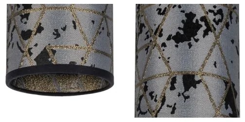 Luster na lanku AVALO 2xE27/60W/230V šedá/čierna