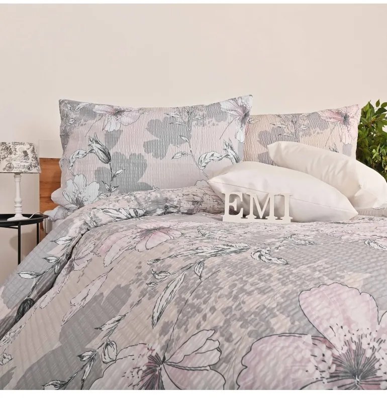 Obliečky krepové Isadora ružové EMI, Štandardný set jednolôžko obsahuje 1x 140x200 + 1x 70x90