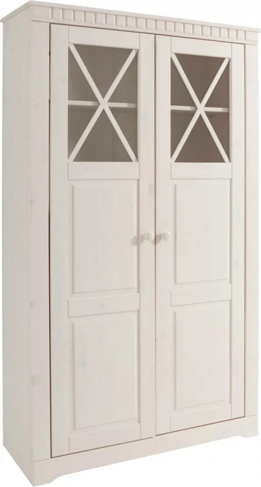 Skriňa Clare, 160 cm, biela