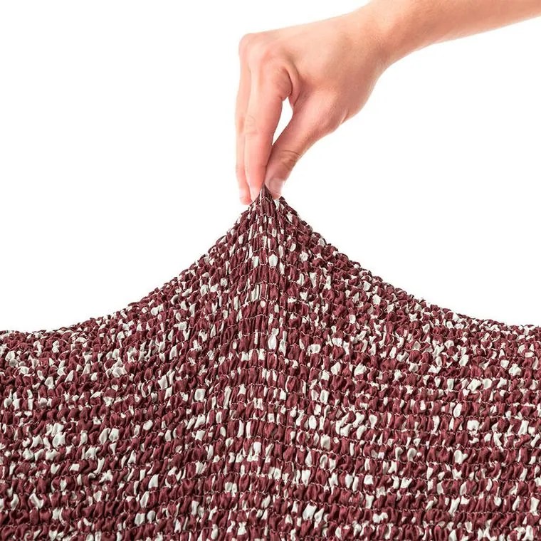 Bielastické poťahy GLORIA vínová trojkreslo (š. 170 - 220 cm)