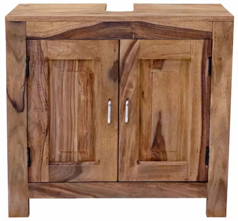 Skrinka pod umývadlo Suri 65x60x35 indický masív palisander Svetlomedová