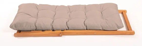 Záhradné lehátko béžové/buk