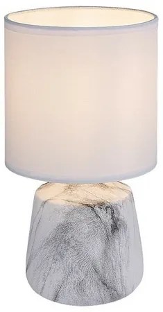 Rabalux 74067 stolná lampa Nalisa, valcovitá, biela