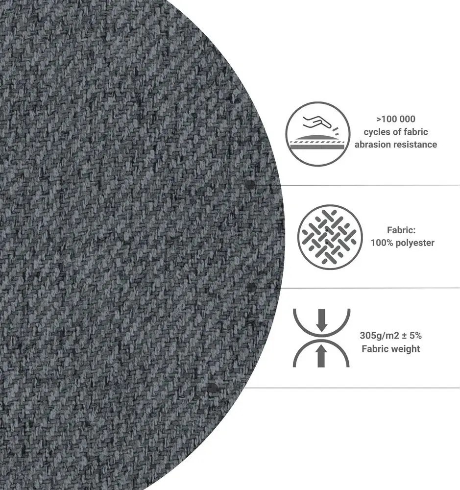 Sivá rozkladacia rohová pohovka (variabilná) Homely Tommy – Miuform