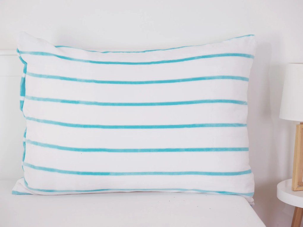 Obliečka na vankúš mikroplyš 70 × 90 cm - Kamala mentolová