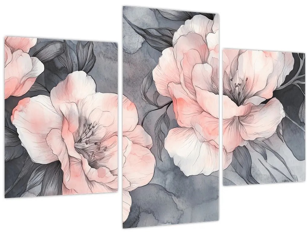Obraz - Séria kvetov (90x60 cm)