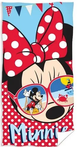 TipTrade Osuška Minnie Mouse glasses, 70 x 140 cm