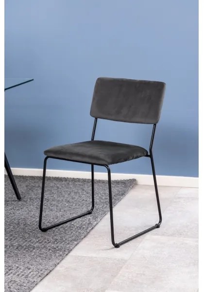 Jedálenská stolička COLE 1 ks tmavošedá