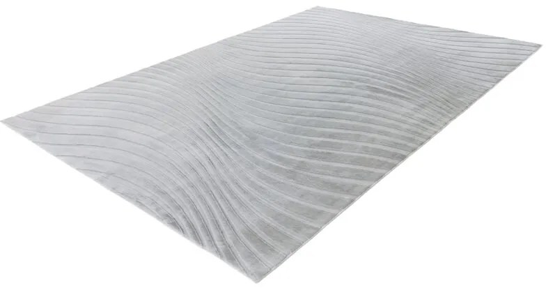 Dekorstudio Moderný kožušinový koberec Waves 503 - sivý Rozmer koberca: 120x170cm