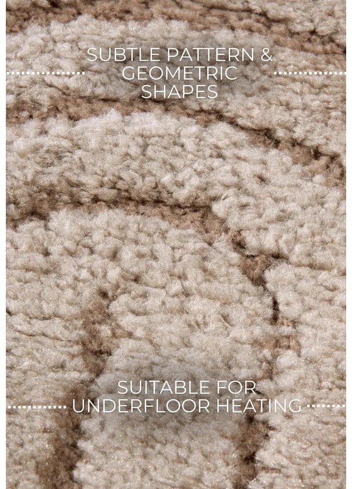 Taupe okrúhly koberec ø 200 cm Panglao New York Taupe – Elle Decoration