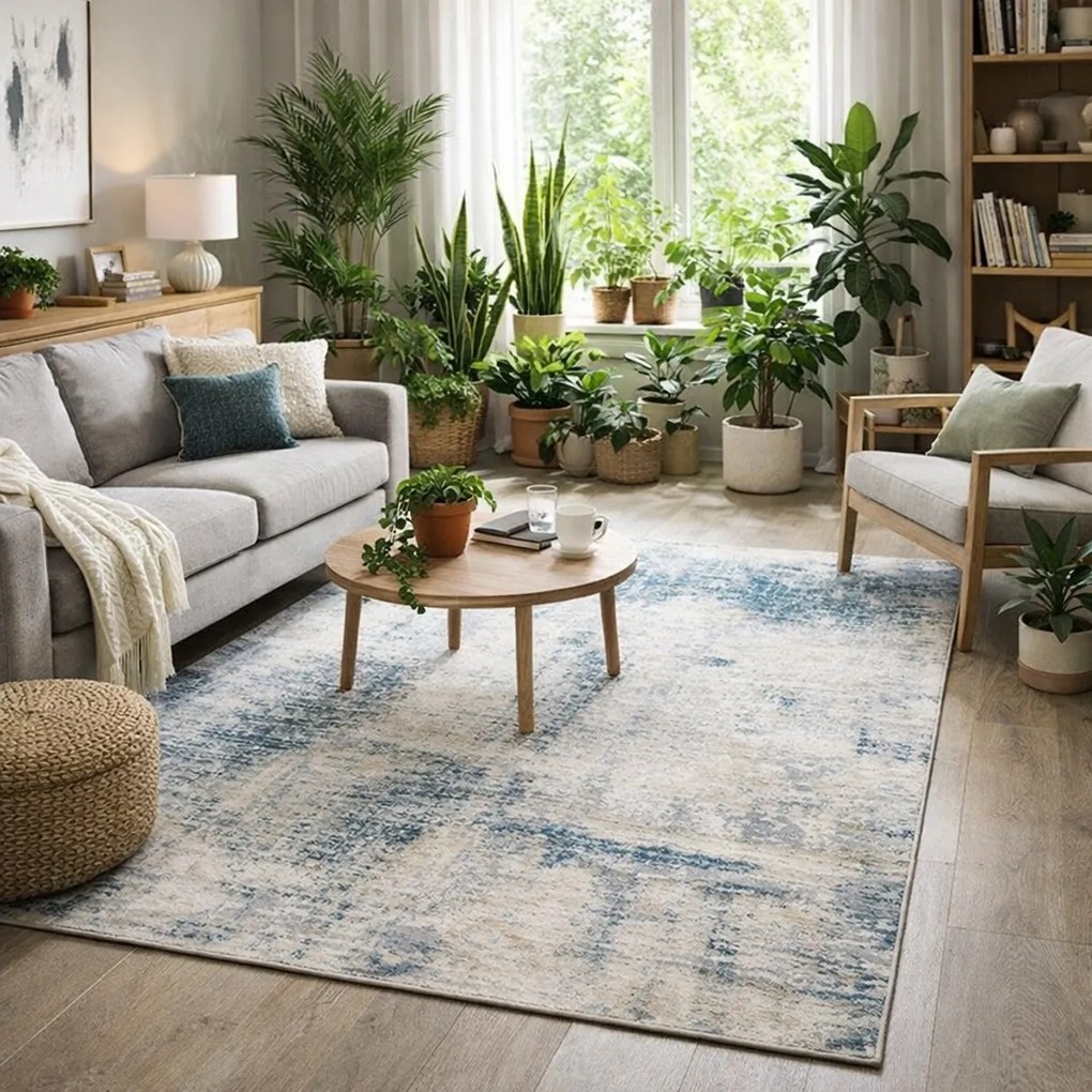 Kusový koberec Salsa 690 blue, 120x170, modrá, kancelária, Obsession