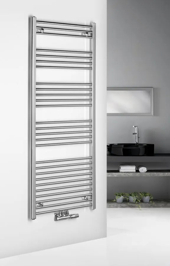 Aqualine, ALYA vykurovacie teleso rovné 600x1600 mm, stredové pripojenie, chróm, LLS305