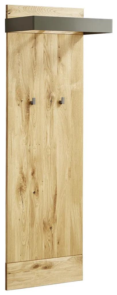 XXXLutz VEŠIAKOVÝ PANEL, antracitová, farby dubu, dub, 56/165/32 cm Waldwelt - Vešiakové steny - 002054000111