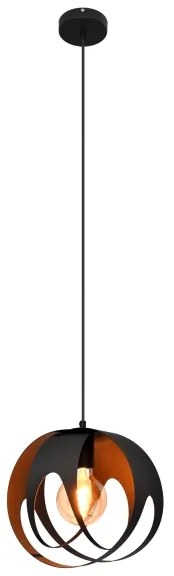 Luster na lanku MOONLIGHT 1xE27/15W/230V čierna