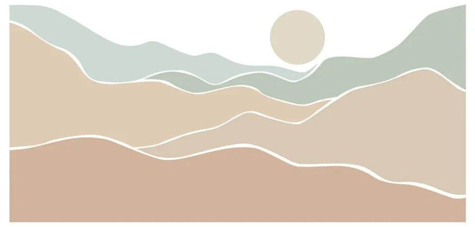 Samolepka na stenu 250x200 cm Desert Sunrise - Ambiance