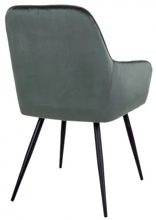 Jídelní křeslo HARBO, zelený samet House Nordic 1001155