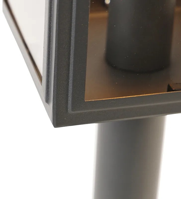 Vonkajšia lampa na stĺp sivá 50 cm IP44 - Sutton